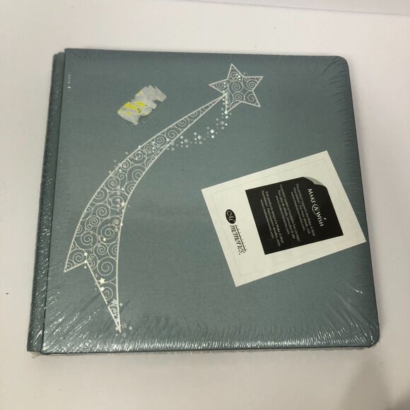 BRAND NEW Creative Memories 12x12 Make A Wish Silver Shimmer Foiled Album Cover - Picture 1 of 3